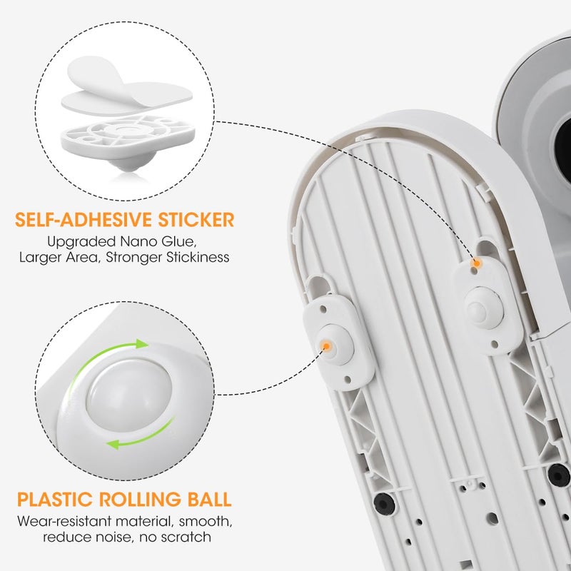 AIEVE Self Adhesive Caster Wheels, 8 Pack Appliance Rollers for Kitchen Appliances, Small Appliance Wheels, Mini Swivel Wheels for Countertop - Image 3