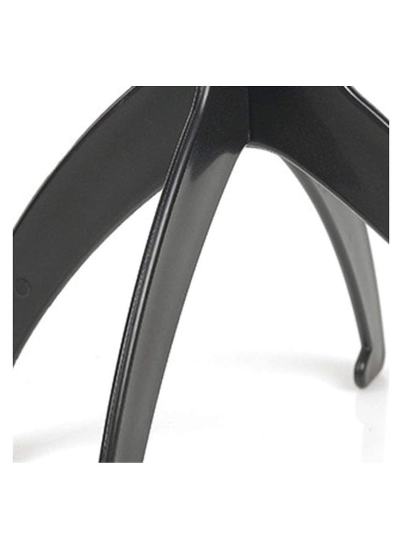 Estelle Wig Stand Holder-Estelle 6pcs Portable Durable Plastic Folding Wig Holder Hairpieces Display Tool Stable Wig Stand Dryer (Black) - Image 5