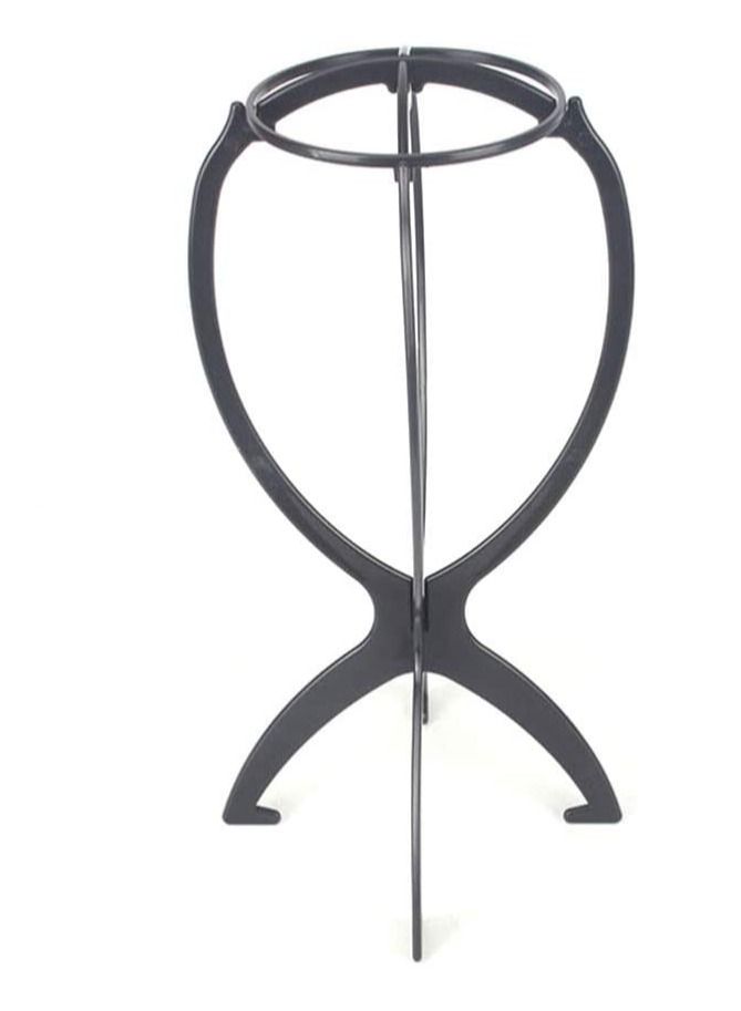 Estelle Wig Stand Holder-Estelle 6pcs Portable Durable Plastic Folding Wig Holder Hairpieces Display Tool Stable Wig Stand Dryer (Black) - Image 2
