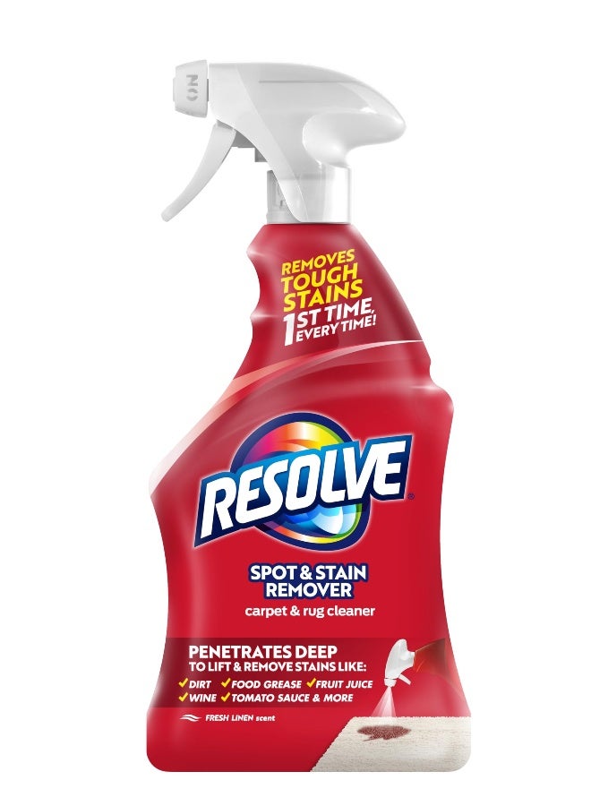 Resolve رذاذ منظف السجاد والسجاد، مزيل البقع واللطخات، رذاذ منظف السجاد، منظف السجاد، 22 أونصة - Image 1