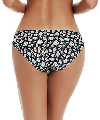 voenxe Women Bikini Underwear,Seamless Breathable Ladies Panties,No Show Comfortable Briefs Undies for Women,Hipster,5-Pack - Image 5