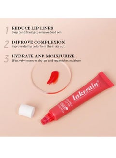 lakerain Lip Butter Balm Moisture Hydration Lip Butter Gloss Sheer Tinted Lip Mask and Lip Balm Long Lasting Hydration and Moisturization Soothing Lip Treatment Care Makeup Shine Lip Glow Oil 05 Cherry  - Image 3