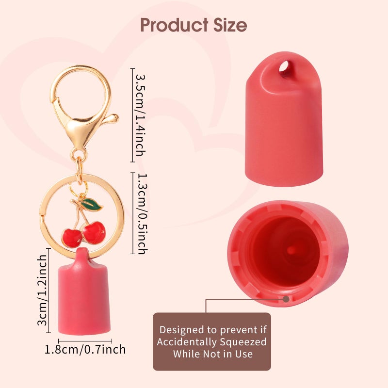 Limpskys keychain cap for Summer Fridays 0.5 Oz Lip Balm,lip gloss cap keychainï¼ˆNo Lip Balmï¼‰ - Image 4