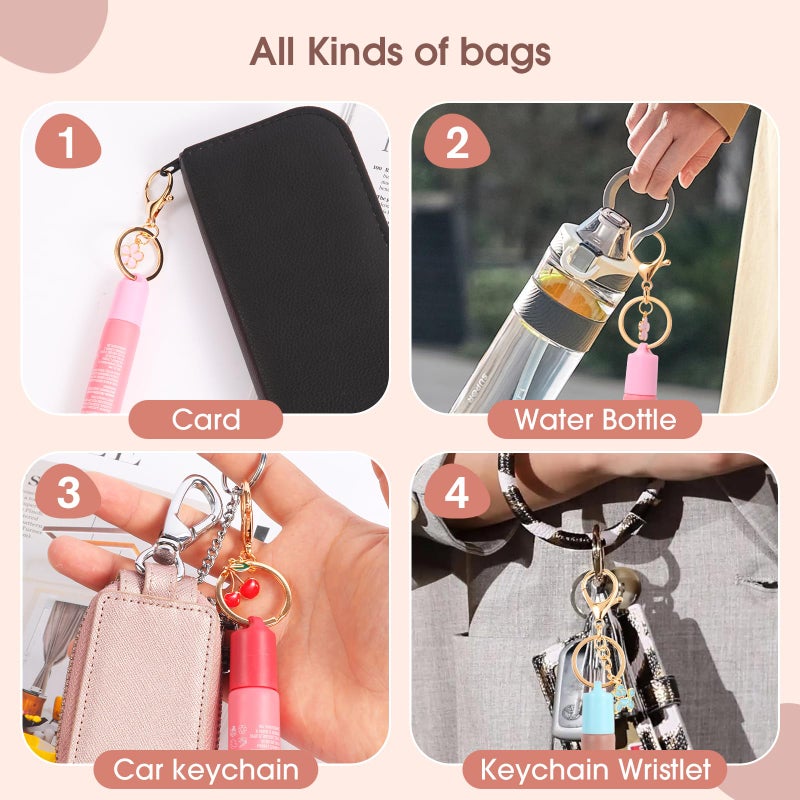 Limpskys keychain cap for Summer Fridays 0.5 Oz Lip Balm,lip gloss cap keychainï¼ˆNo Lip Balmï¼‰ - Image 3
