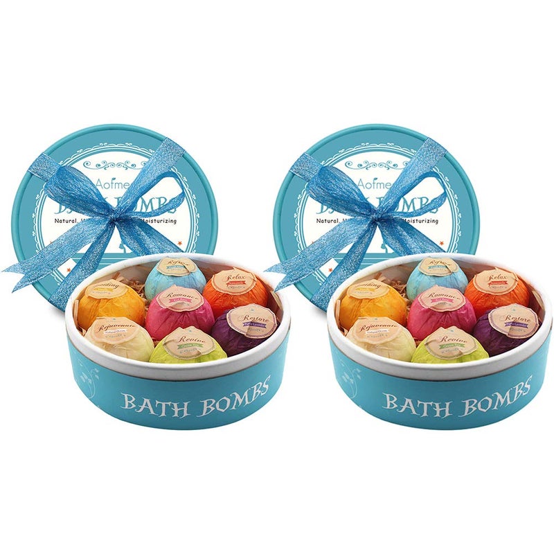 Aofmee Bath Bombs, 14 Bath Bombs for Women, Handmade Bathbombs for Kids Girls, Mothers Day Gifts for Mom, Spa Relaxation Gift for Her, Birthday Valentines Christmas Gifts for Women Who Have Everything - Image 1