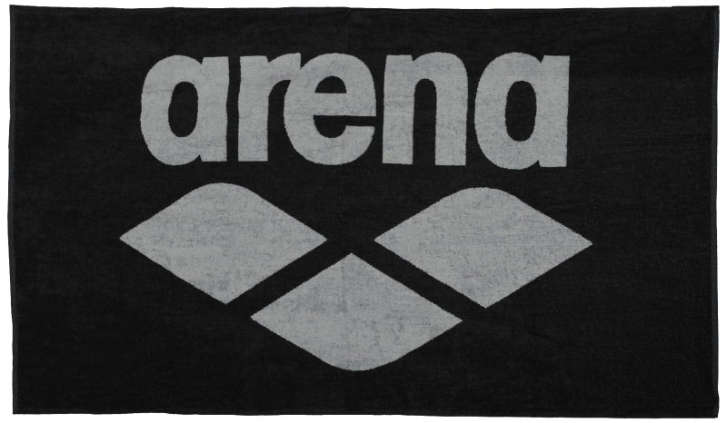 ARENA Soft Cotton Pool Swim Towel Packable Large 100 Terry Cotton Beach Sports Gym Outdoors 59 x 35 Inches BlackGray - Image 2