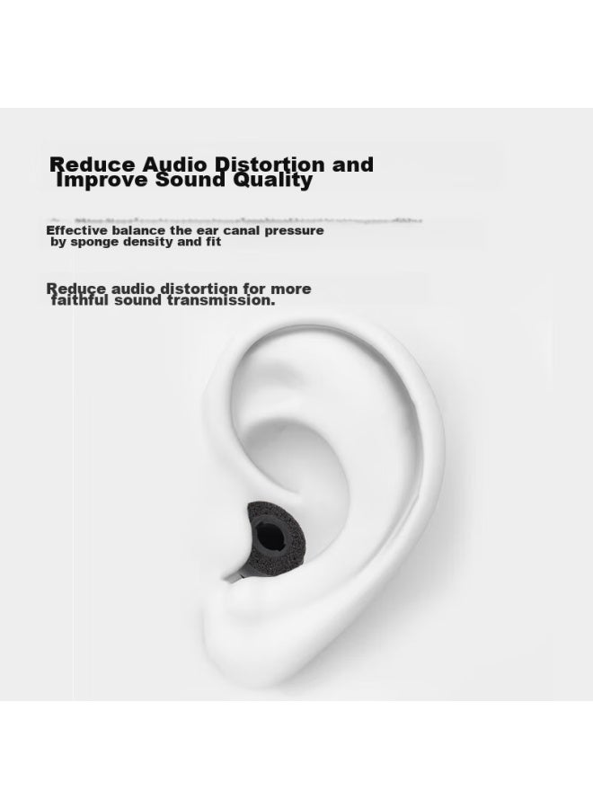 Masentek Ear Tips For Samsung Galaxy Buds Pro Bluetooth Earphones, 2 Memory Foam Soft Foam Accessories, In-Ear Replacement, Black, Medium Size - Image 4