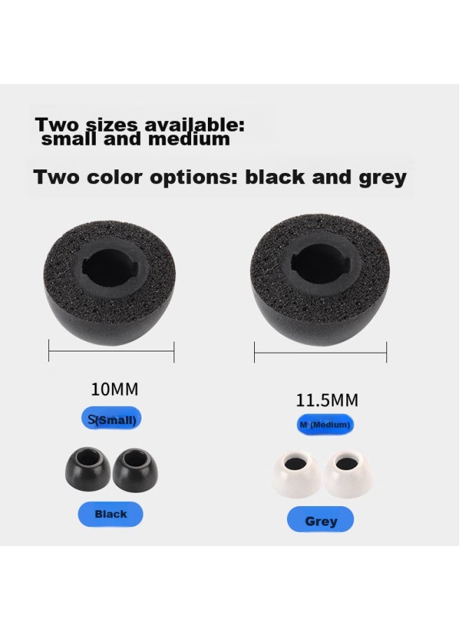 Masentek Ear Tips For Samsung Galaxy Buds Pro Bluetooth Earphones, 2 Memory Foam Soft Foam Accessories, In-Ear Replacement, Black, Medium Size - Image 2