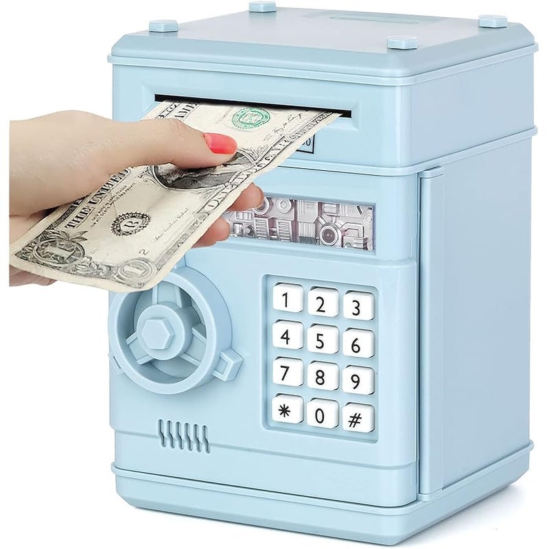 Refasy gy Bank for Kids, Electronic Money Bank with Password - ATM Bank Style, Assorted Color - Image 1
