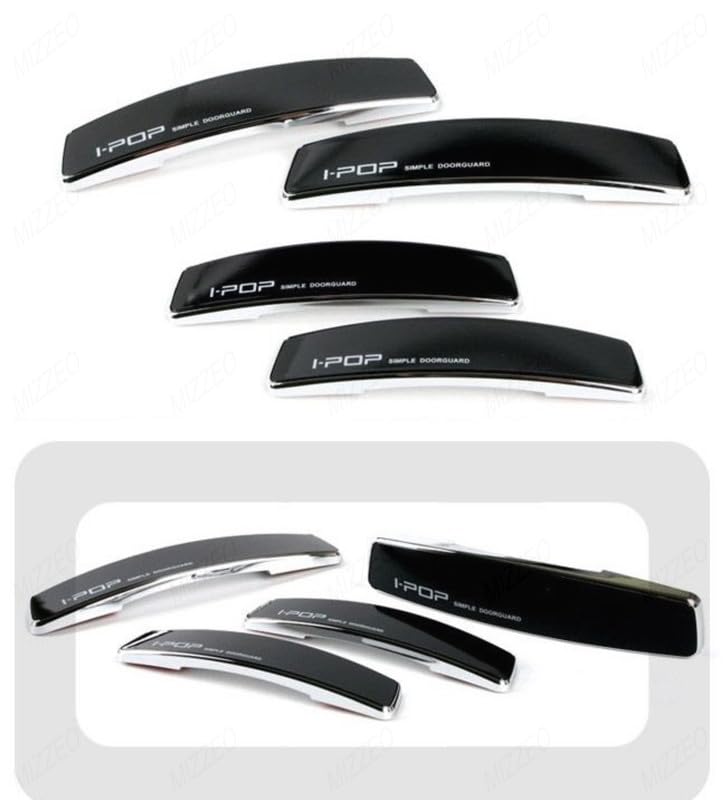 MIZZEO 4 Pcs Car Door Edge Guard Original i-POP Black, Anti-Collision Strip, Anti-Impact, Anti-Scratch Door Protector Compatible with Toyota Innova Hycross (2022) - Image 3