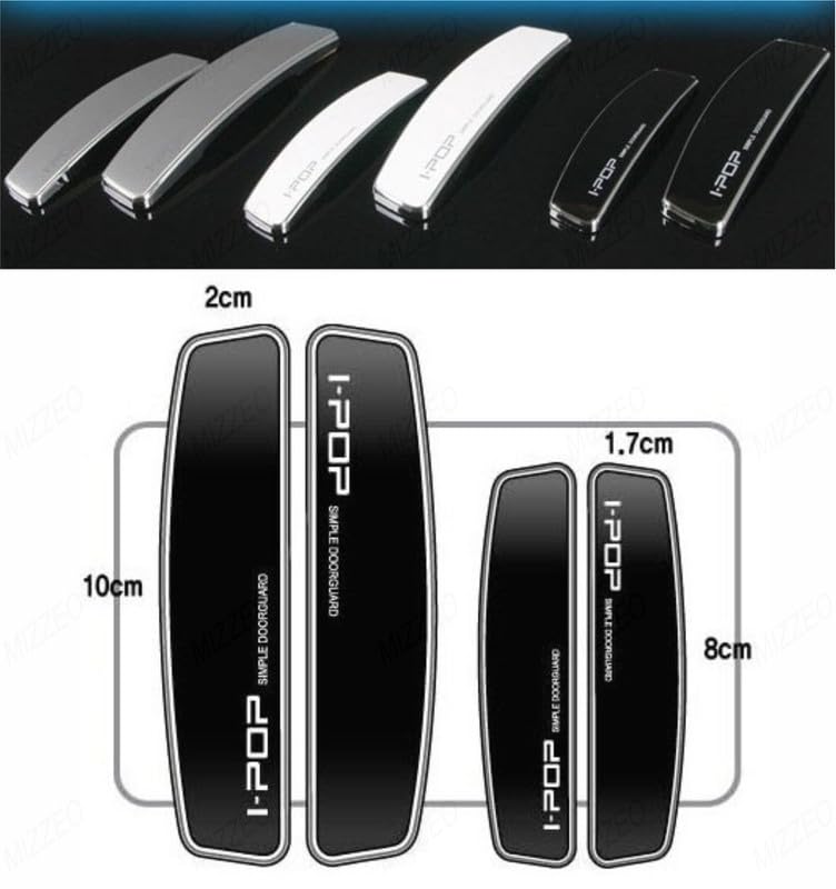 MIZZEO 4 Pcs Car Door Edge Guard Original i-POP Black, Anti-Collision Strip, Anti-Impact, Anti-Scratch Door Protector Compatible with Toyota Innova Hycross (2022) - Image 4