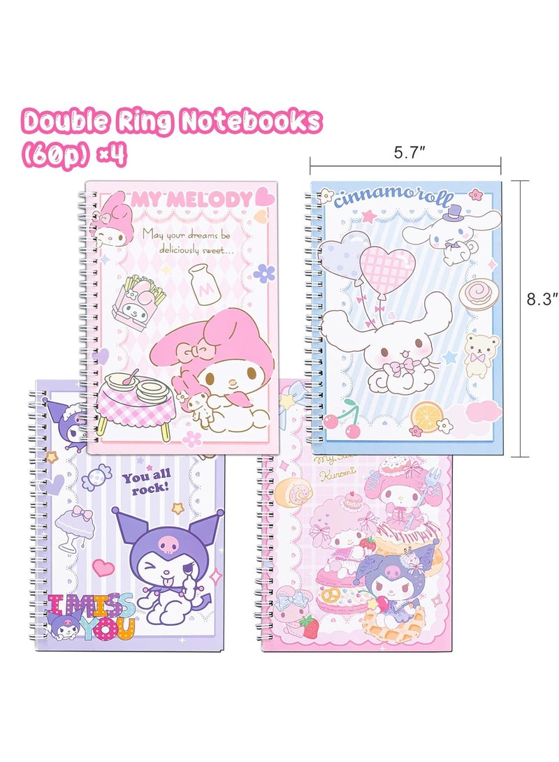 عام مذكرة دفترية لطيفة بتصميم كاواي، مقاس 8.3 × 5.7 بوصة، مستلزمات مدرسية مضحكة لإعطاء الهدايا - Image 2