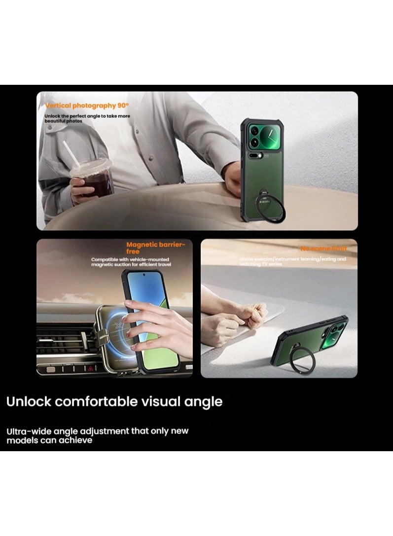 general Magnetic Shockproof Phone Case for Xiaomi 17 Pro with Stand Protective Cover Precision Fit - Image 4