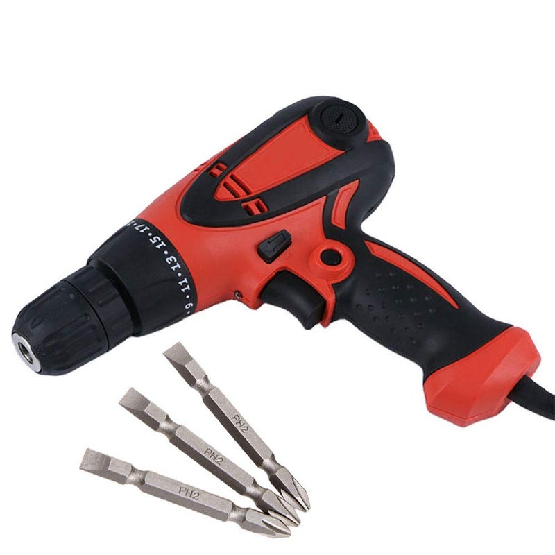 MLD MultiFunction electric 10mm screwdriver machine multipurpose use reverse forward torque Setting With PH2 3pcs Bit KM10810 mm350w750 Rpm230vMulticolorPlastic - Image 1