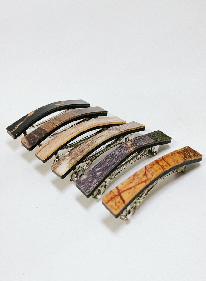 FACPLUS Hair Clips For Women And Girls Pack Of 6, Hair Clip For Girls, Hair Clips For Women Stylish, Barrette For Women, Hair Clip Women, Black Plain Hairclip, Clips For Hair, Back Clips For Women - Image 4