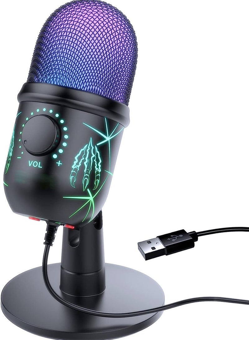Gaming Microphone, USB Computer Microphone for PC - Image 1