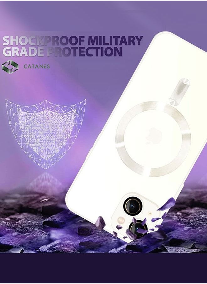 CATANES - iphone 14 Case and Cover With MagSafe Built-in High-Grade TPU Material White - Image 1