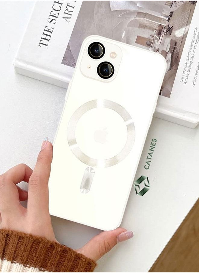 CATANES - iphone 14 Case and Cover With MagSafe Built-in High-Grade TPU Material White - Image 1