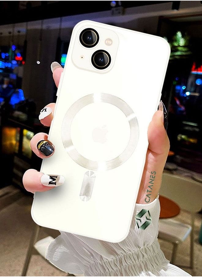 CATANES - iphone 14 Case and Cover With MagSafe Built-in High-Grade TPU Material White - Image 1
