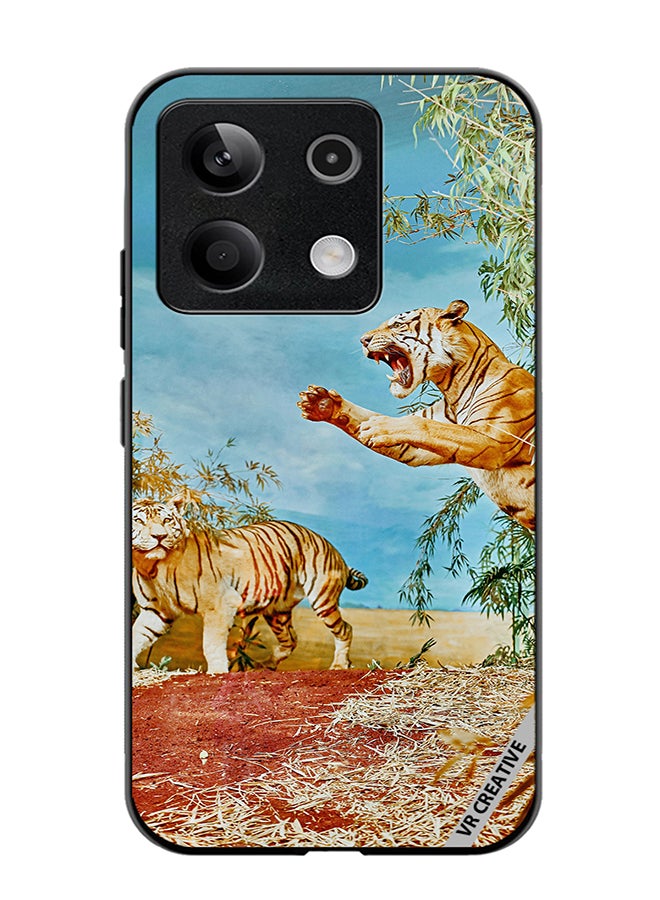 VR CREATIVE Protective Case Cover For Xiaomi Poco X6 Tiger Jumping Design Multicolour - Image 1