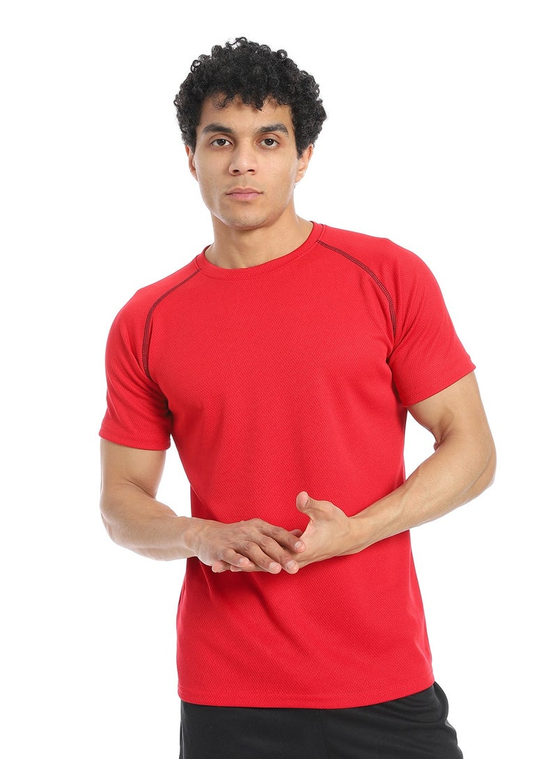 Caesar Mens sport T-Shirt with Round neck  - Image 2