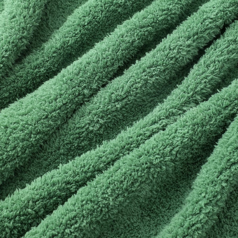 Bearberry Super Soft Fluffy Throw Blanket Lightweight Cozy Warm Throw Blankets For Couch Bed Sofa All Season (Avocado Green  50 X60 ) - Image 3