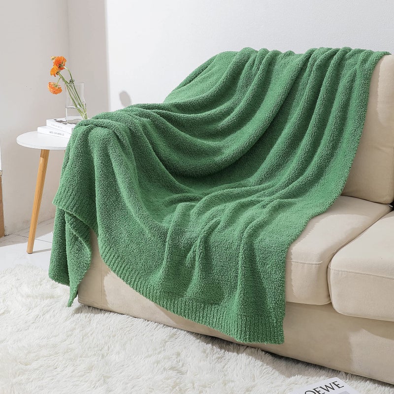 Bearberry Super Soft Fluffy Throw Blanket Lightweight Cozy Warm Throw Blankets For Couch Bed Sofa All Season (Avocado Green  50 X60 ) - Image 2
