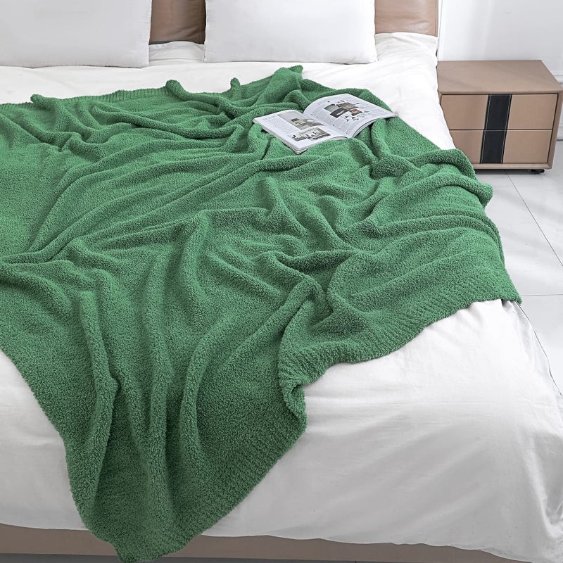 Bearberry Super Soft Fluffy Throw Blanket Lightweight Cozy Warm Throw Blankets For Couch Bed Sofa All Season (Avocado Green  50 X60 ) - Image 5