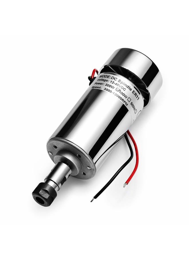 Genmitsu Air Cooled 300W Brush DC Spindle Motor with 0-48V Output Adjustable Power Supply, 52mm Clamp & ER11 Collet, Ideal for CNC Machining - Image 3