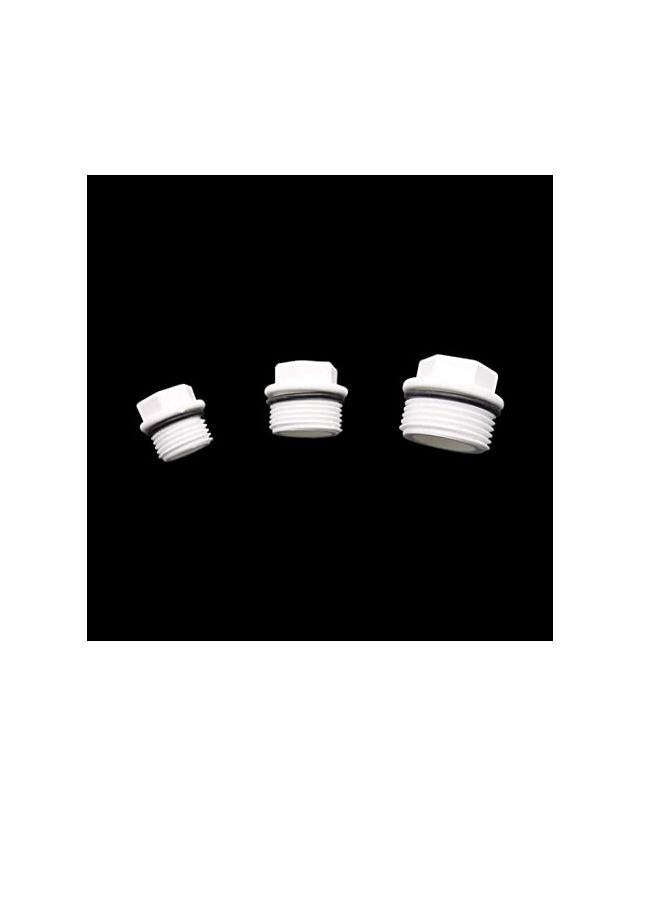 PVC Screw Threaded Plugs Waterproof with O Ring for Junction Box & Electrical Wiring Etc  - Image 1