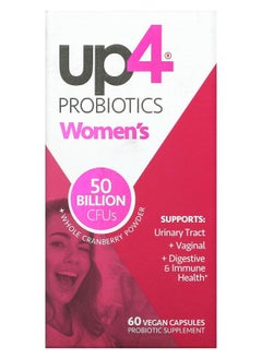 Probiotics Women's 50 Billion 60 Vegan Capsules (25 Billion CFUs per Capsule)