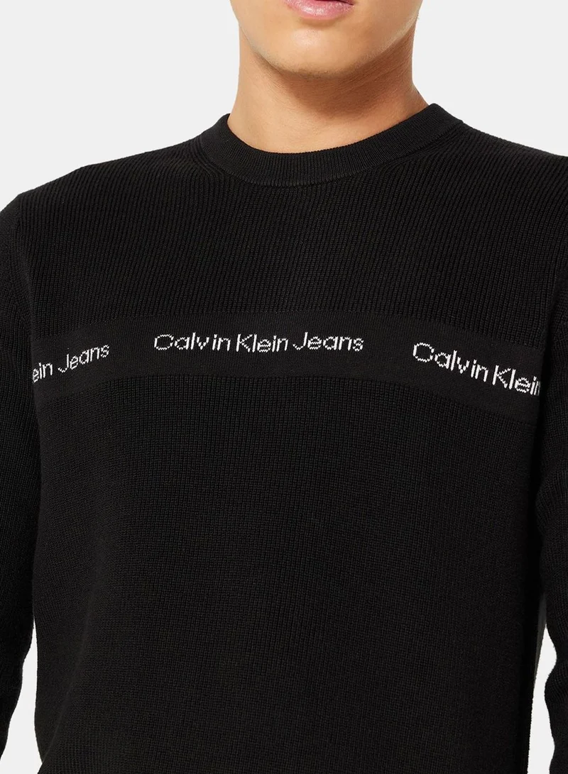 Calvin Klein Jeans Logo Crew Neck Sweater