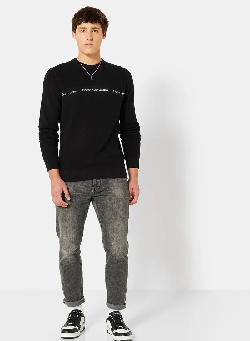 Calvin Klein Jeans Logo Crew Neck Sweater