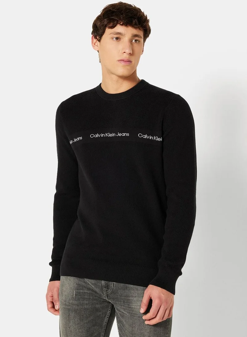 Calvin Klein Jeans Logo Crew Neck Sweater