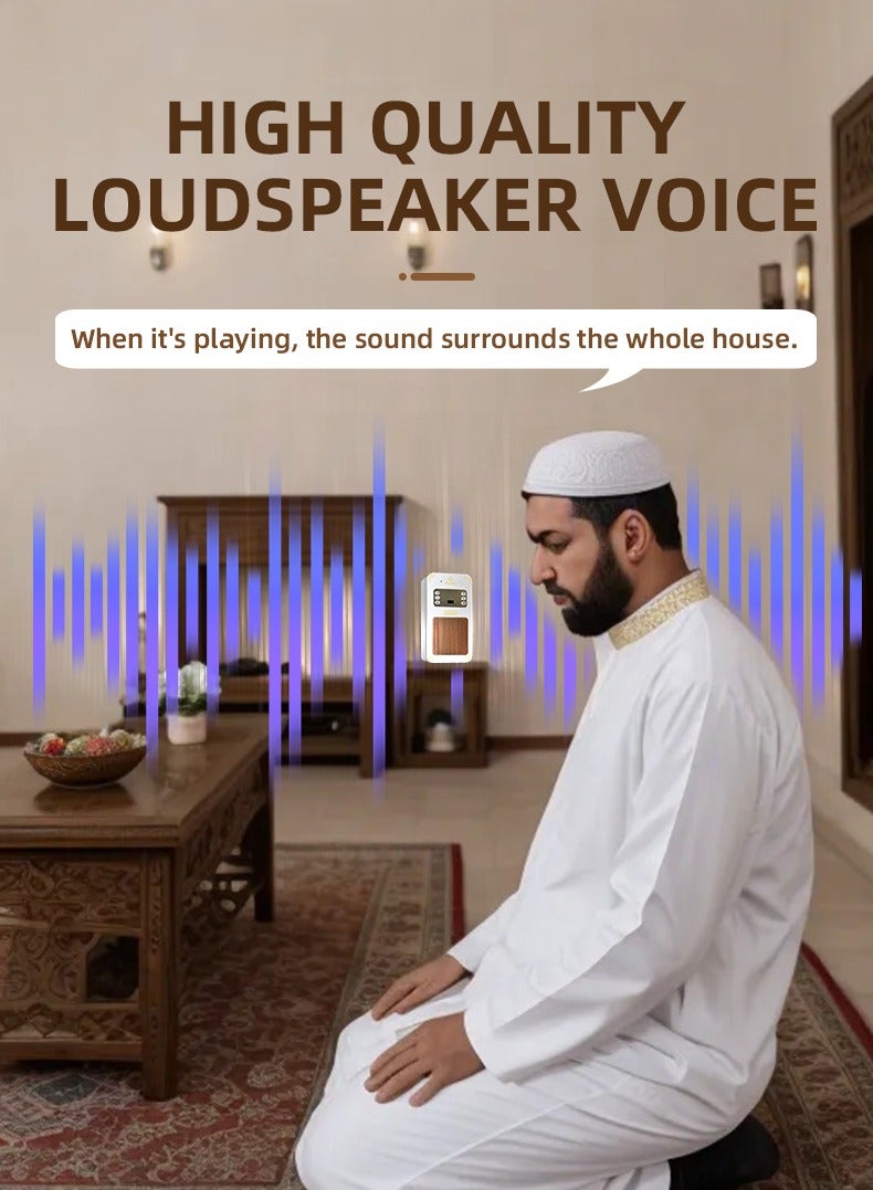 Quran Speaker with Remote Control, Portable Complete Quran Wireless Bluetooth Speaker, Loud Crystal Clear Sound, MP3 Audio Playing with APP Function Can Remote Control (White)  - Image 3