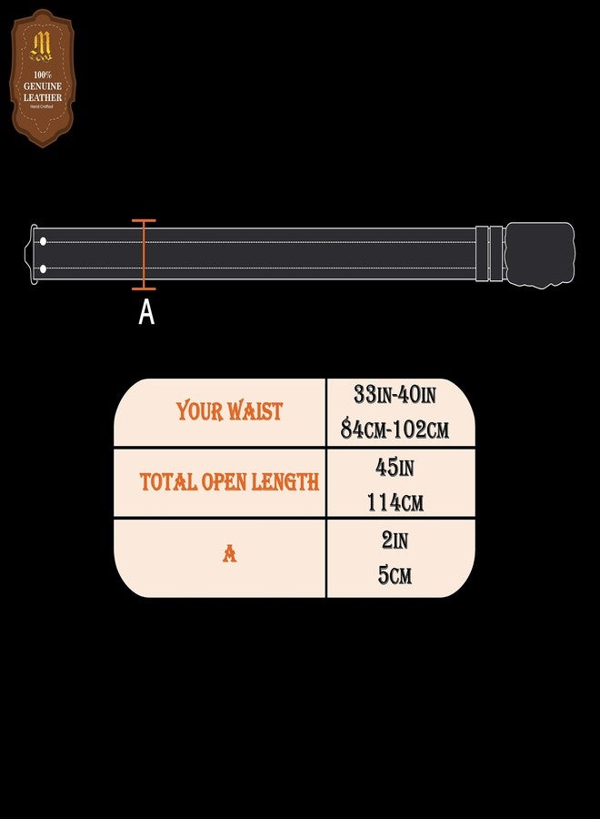 ميثروجان حزام جلدي من ميثروجان، حزام فايكنج من القرون الوسطى منقوش عليه شعار أودين وغراب، إبزيم من النحاس الصلب، حزام محارب فارس من عصر النهضة، حزام من الجلد الطبيعي، إكسسوارات أزياء الفايكنج للعب الأدوار الحية - بني - طول 45.25 بوصة - Image 2