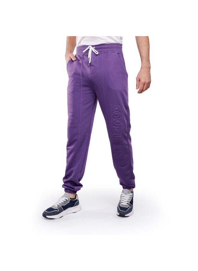 Coup Coup SweatPants For Men - Regular Fit - Purple  - Image 1