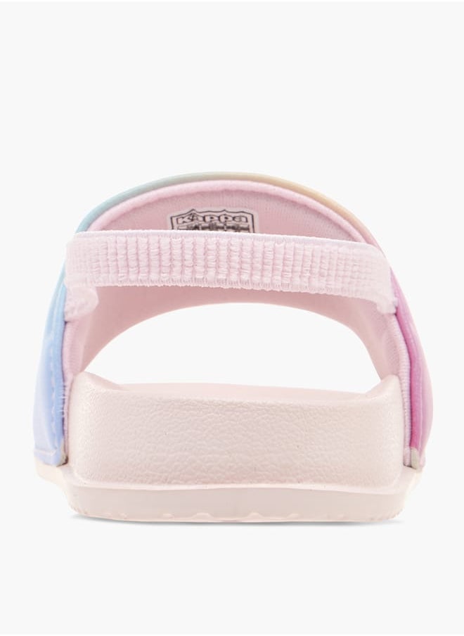 Kappa Girls Logo Print Slides With Elasticated Strap  - Image 4