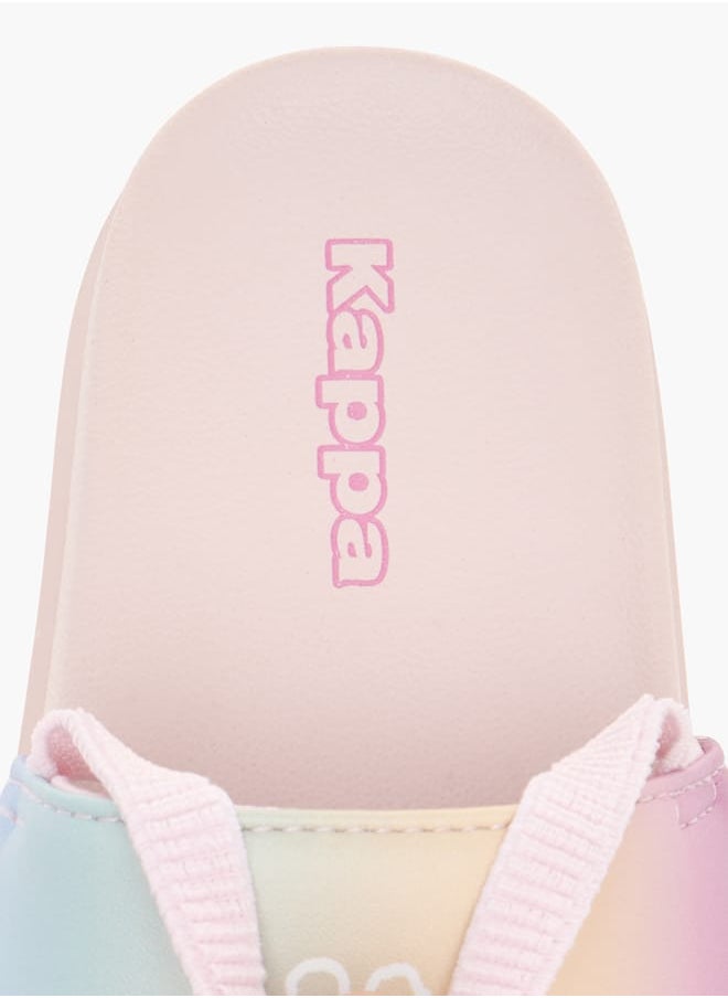 Kappa Girls Logo Print Slides With Elasticated Strap  - Image 5