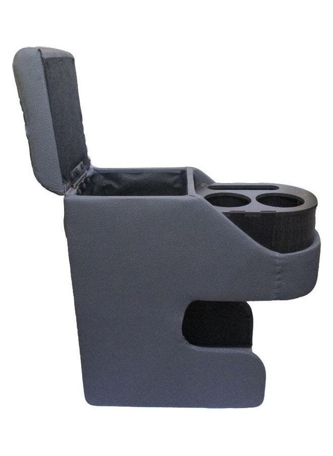 Generic Car Armrest Center Console with Storage Box, Leather and Plastic With Armrest Pad - Grey  - Image 3