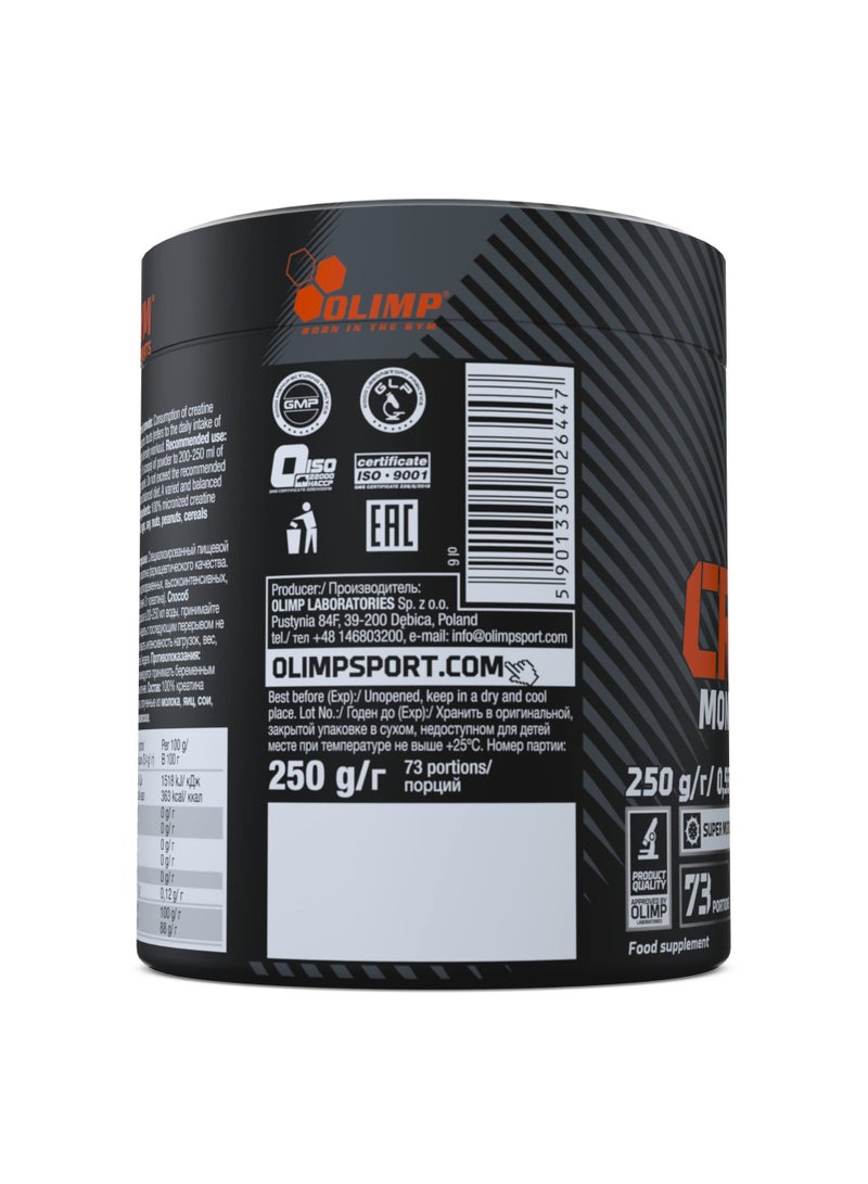 Olimp Creatine Monohydrate Powder, Super Micronized Formula, 250g - Image 2