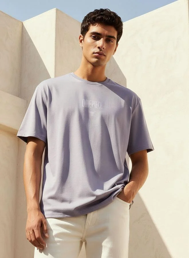 اس بي كاركترز Men Relaxed Fit Crew Neck Short Sleeve One Piece Print T-shirt