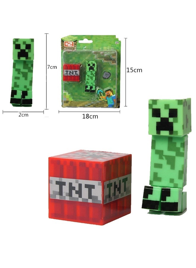 Core Creeper Action Figure with Accessory - 4 بوصة (10 سم) لعبة PVC مفصلة للأطفال والمشجعين ، وتتضمن ملحقات مكافأة للعب الخيالي والعرض ﻿ - Image 1