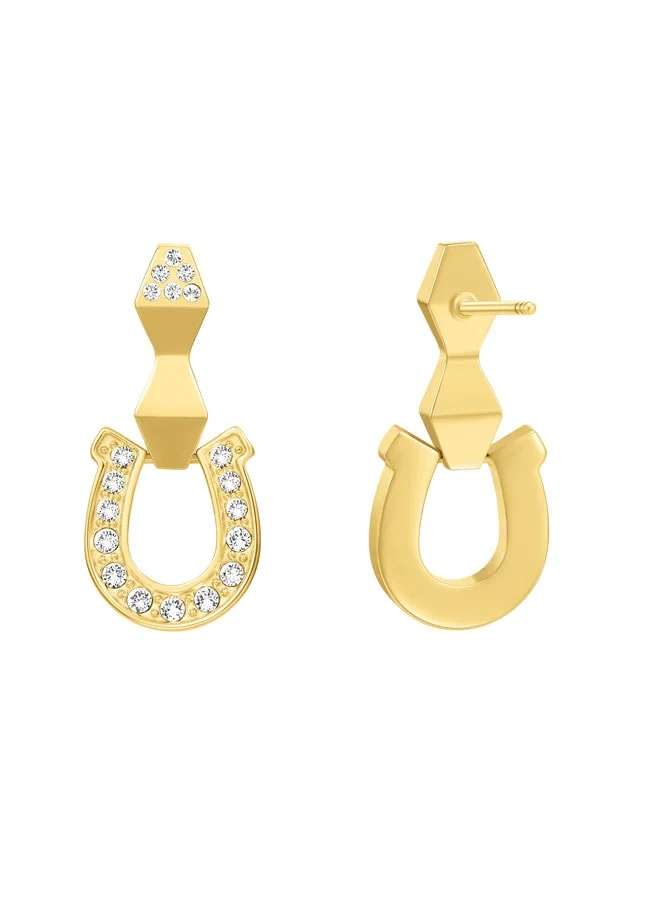 CERRUTI 1881 Gabriella Gold Plated Earrings with Crystals