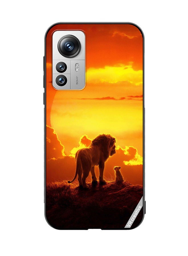 VR CREATIVE Protective Case Cover For Xiaomi 12 Pro Lion King Design Multicolour - Image 1