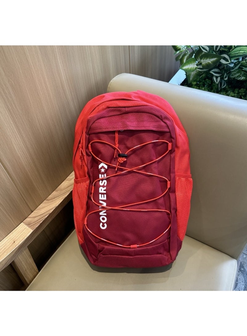 CONVERSE Burgundy Color - Blocking Backpack, featuring Classic Straps + Streetwear Brand DNA - Image 1