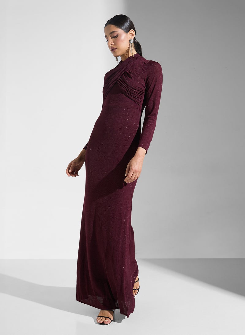 خزانة فستان سهرة لامع ضيق - Image 1