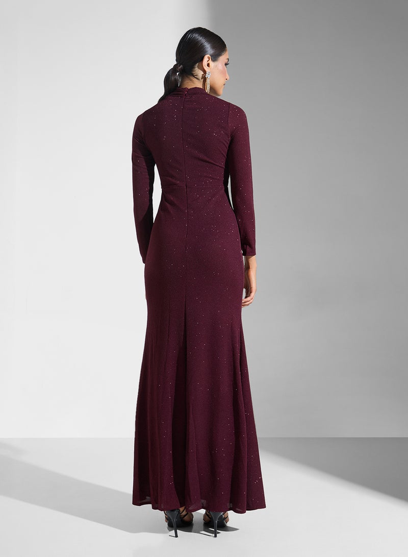 خزانة فستان سهرة لامع ضيق - Image 2