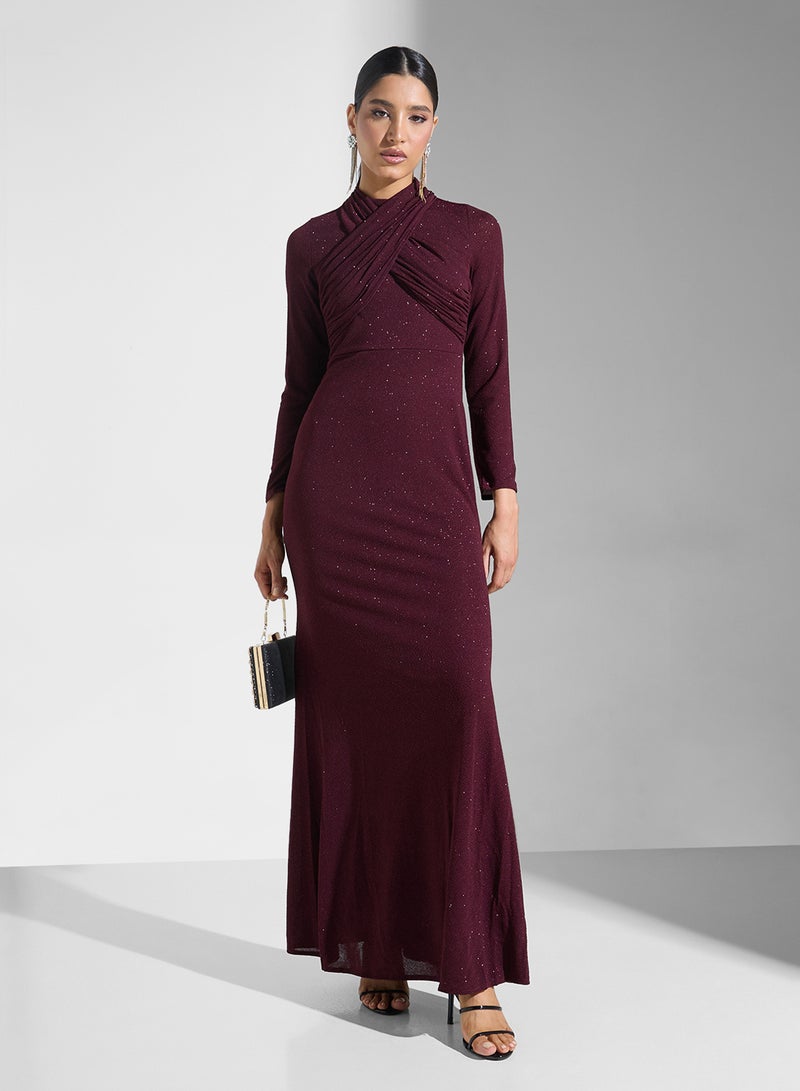 خزانة فستان سهرة لامع ضيق - Image 4