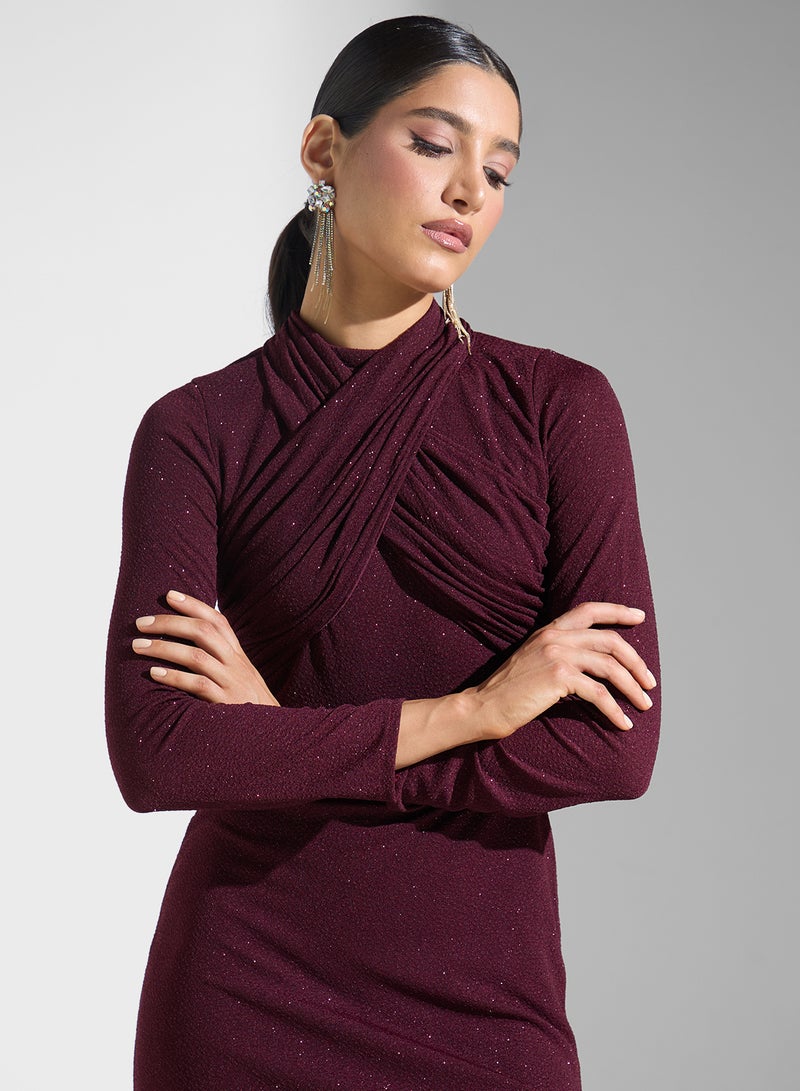 خزانة فستان سهرة لامع ضيق - Image 3